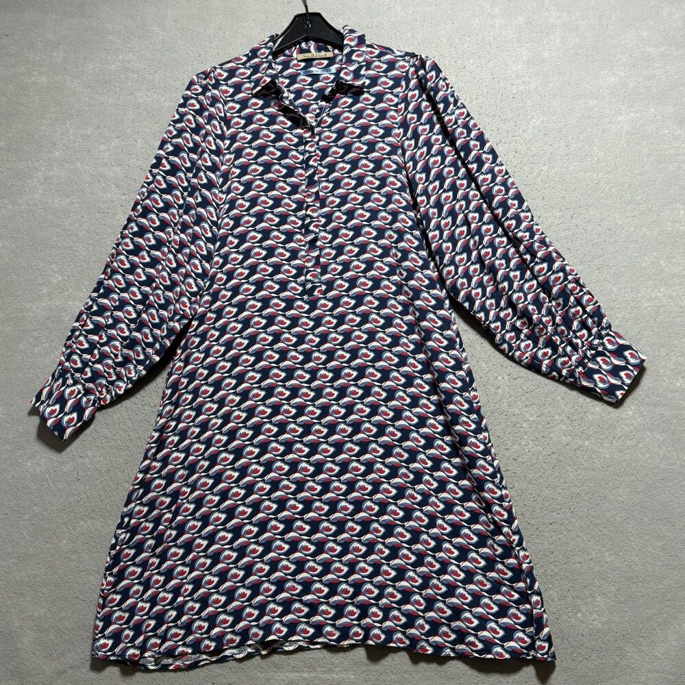Smith & Soul Floral Maxi Dress Puffed Sleeves V-neckline Women’s Medium